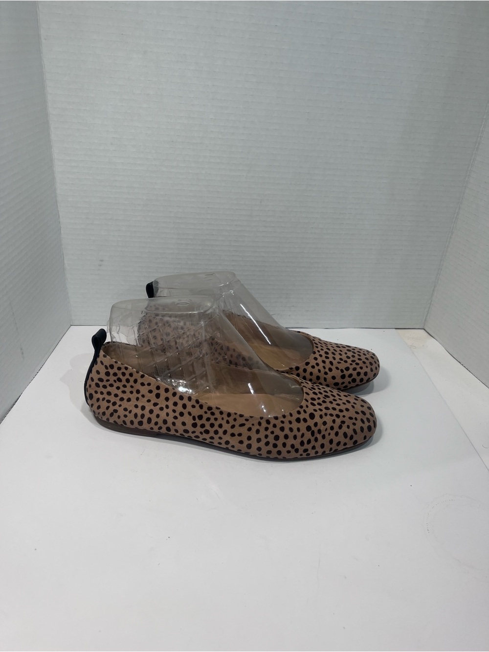 Universal Thread Tan Ballet Flats with Black Spot Print